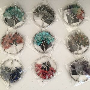 Tree of Life gemstone pendants new pics!